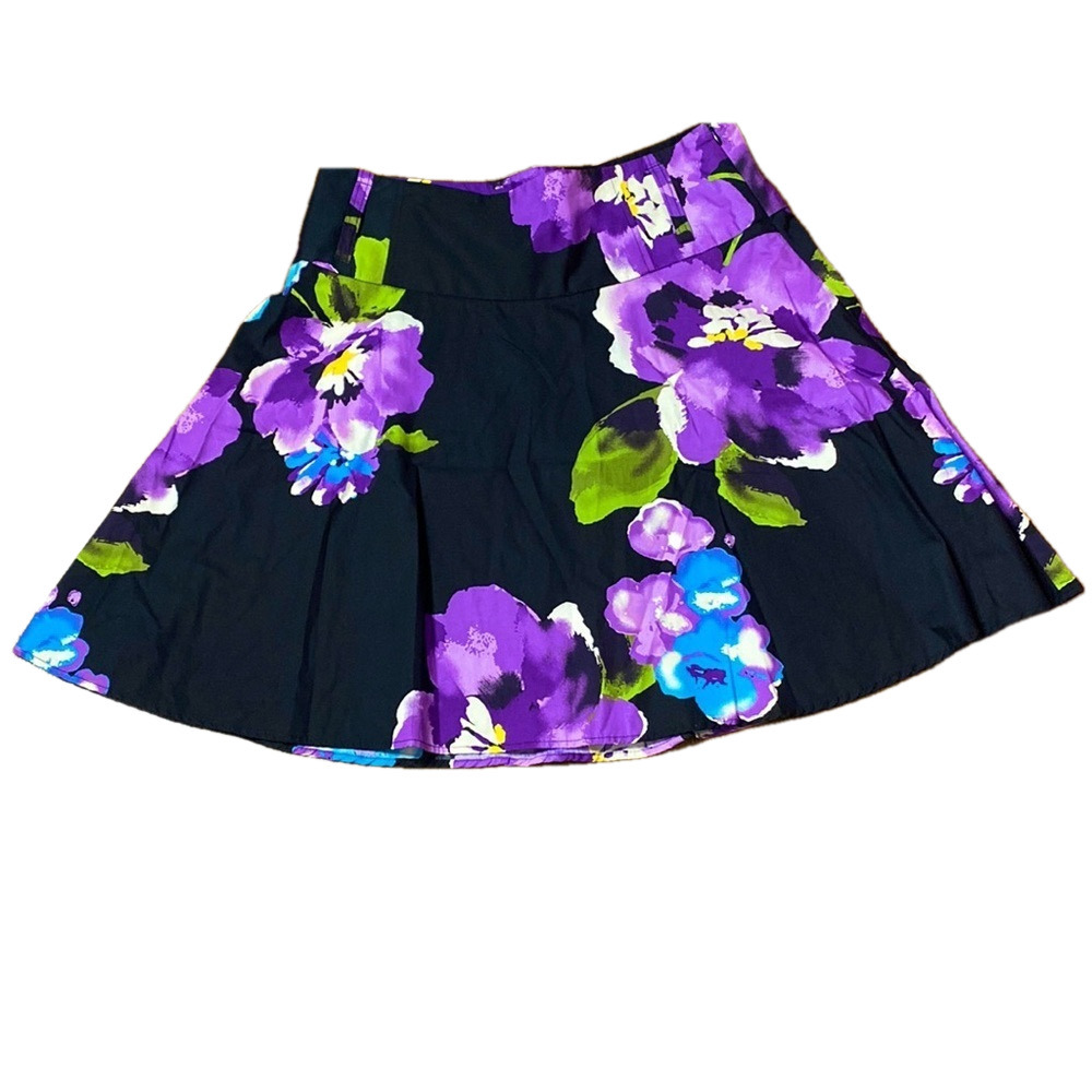 🌷 Speak 2 Me 🌷 100% Cotton 90s Vintage Floral A Line Skirt
